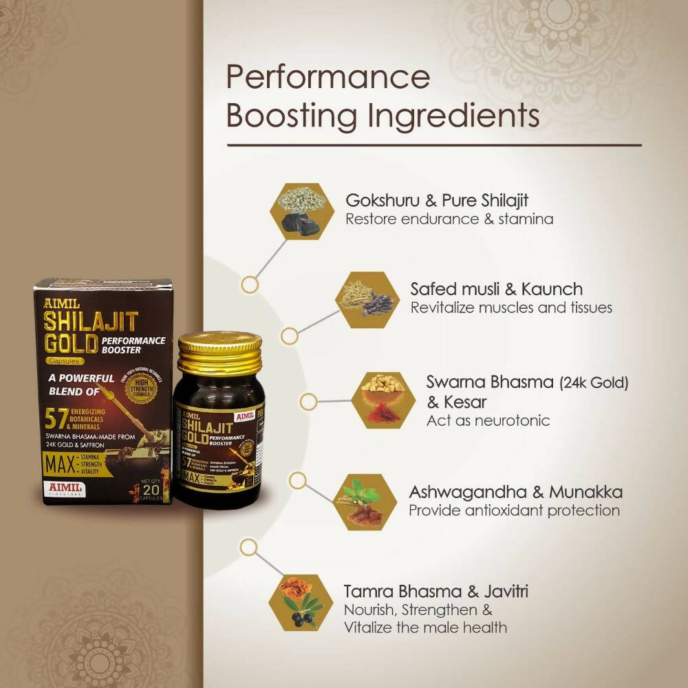 Aimil SJ Gold Capsules – Performance Booster | Grocsy