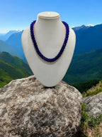 Inhanns Noor-E-Jalwa – Handmade Crystal Bead Necklace -Adjustable - Blue Only Necklace | Grocsy