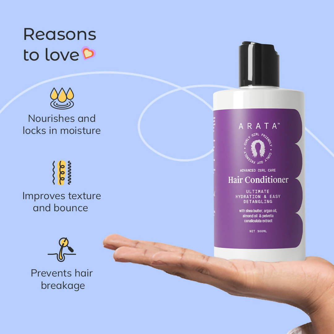 Arata Curl Care Conditioner With Shea Butter | Grocsy