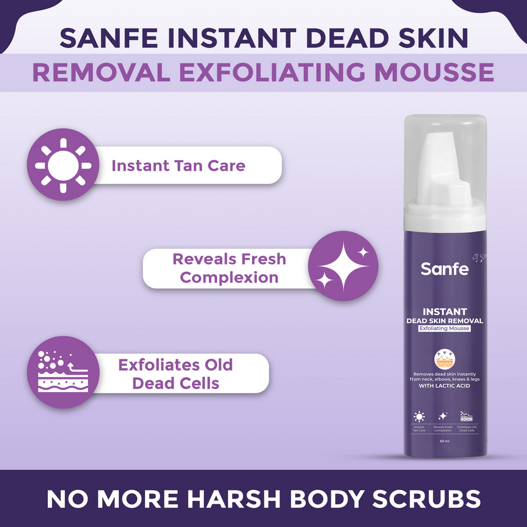 Sanfe Instant Dead Skin Removal Exfoliating Mousse | Grocsy
