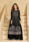 Anaita Black Georgette Stitched Suit with Embroidery & Sequence Work | Grocsy