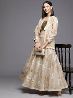 Ahalyaa Women's Traditional Wear Co-ods - Tan | Grocsy