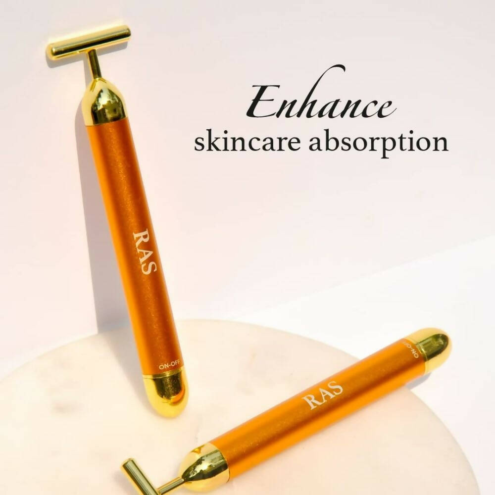 Ras Luxury Oils 24K Gold Vibrating Face Massager | Grocsy