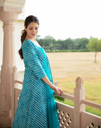 Partywear Designer Digital print Sky Pure Georgette Gown - Anbazaar | Grocsy