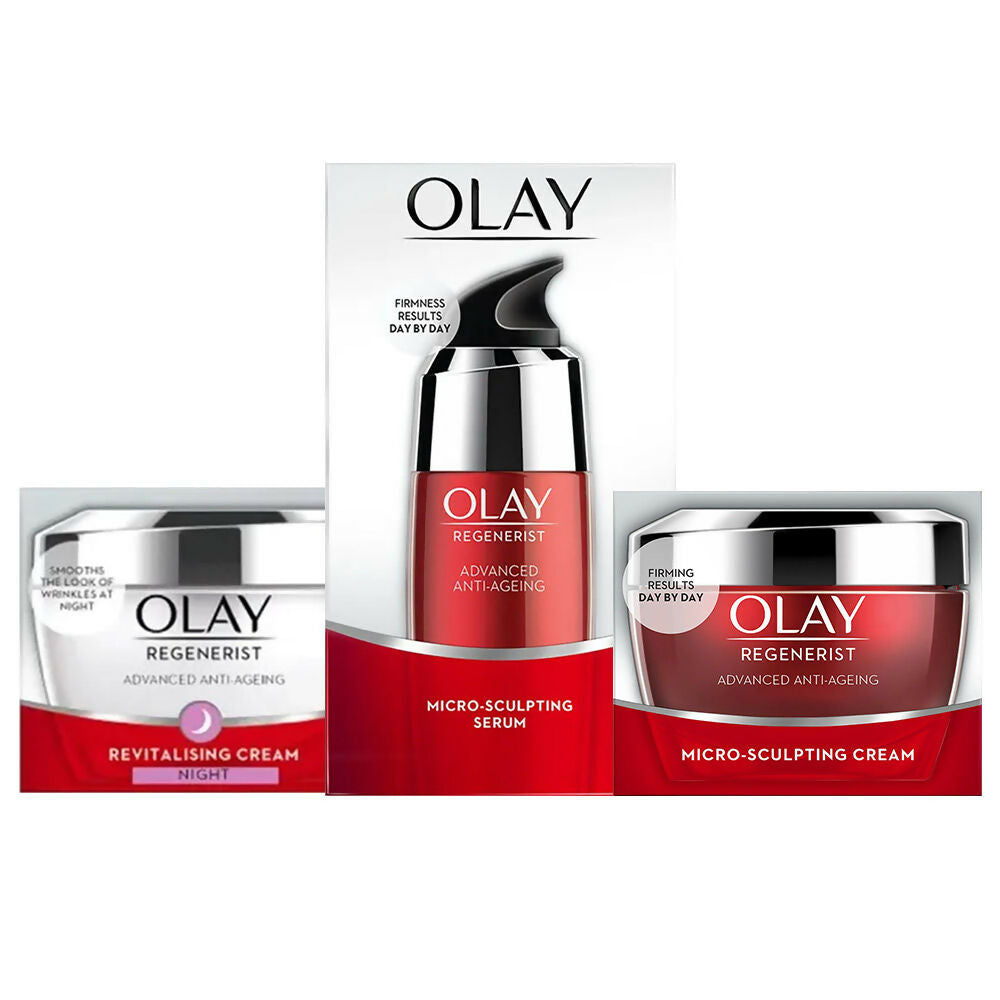Olay Regenerist Complete Skincare (Day/Night Moisturizer + Serum) | Grocsy