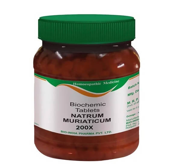Bio India Homeopathy Natrum Muriaticum Biochemic Tablets | Grocsy