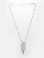 NVR Men Silver Plated Milletry Style Pendent With Chain | Grocsy