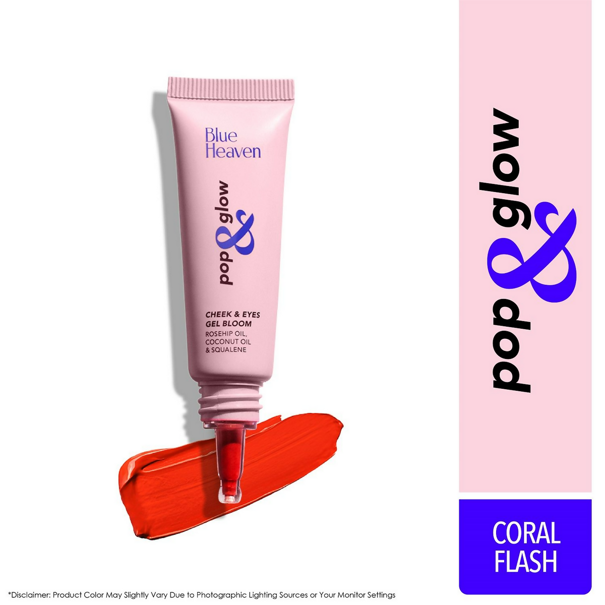 Blue Heaven Pop & Glow Blush - Coral Flash | Grocsy