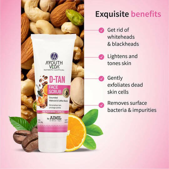 Ayouthveda D-Tan Face Scrub | Grocsy