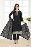 Joban Fashion Silk Black Color Kurta Set | Grocsy
