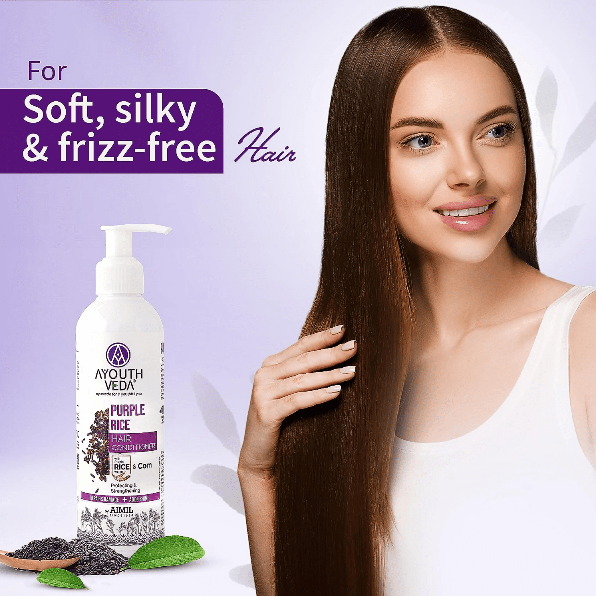 Ayouthveda Purple Rice Hair Conditioner | Grocsy