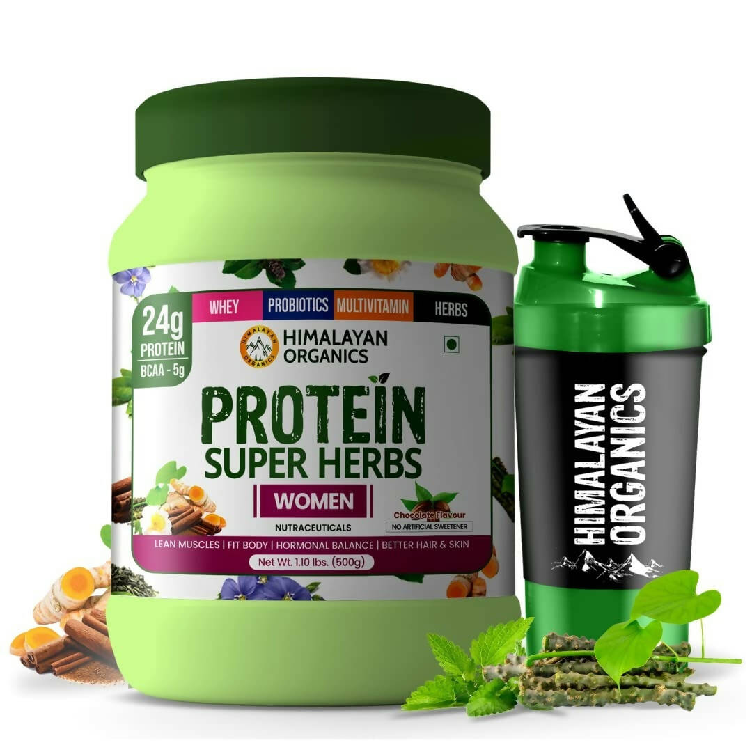 Himalayan Organics Protein Super Herbs Women Powder Chocolate Flavour | Grocsy