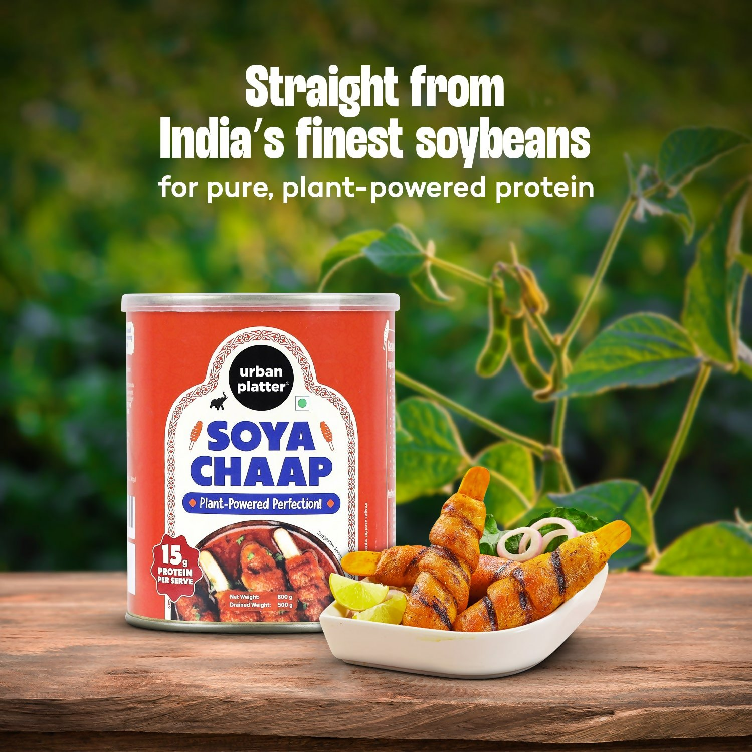 Urban Platter Soya Chaap Plant Based Bean | Grocsy