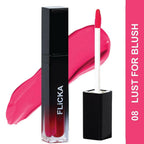 FLiCKA Set and Attack Liquid Matte Lipstick 08 Lust For Blush - Pink | Grocsy