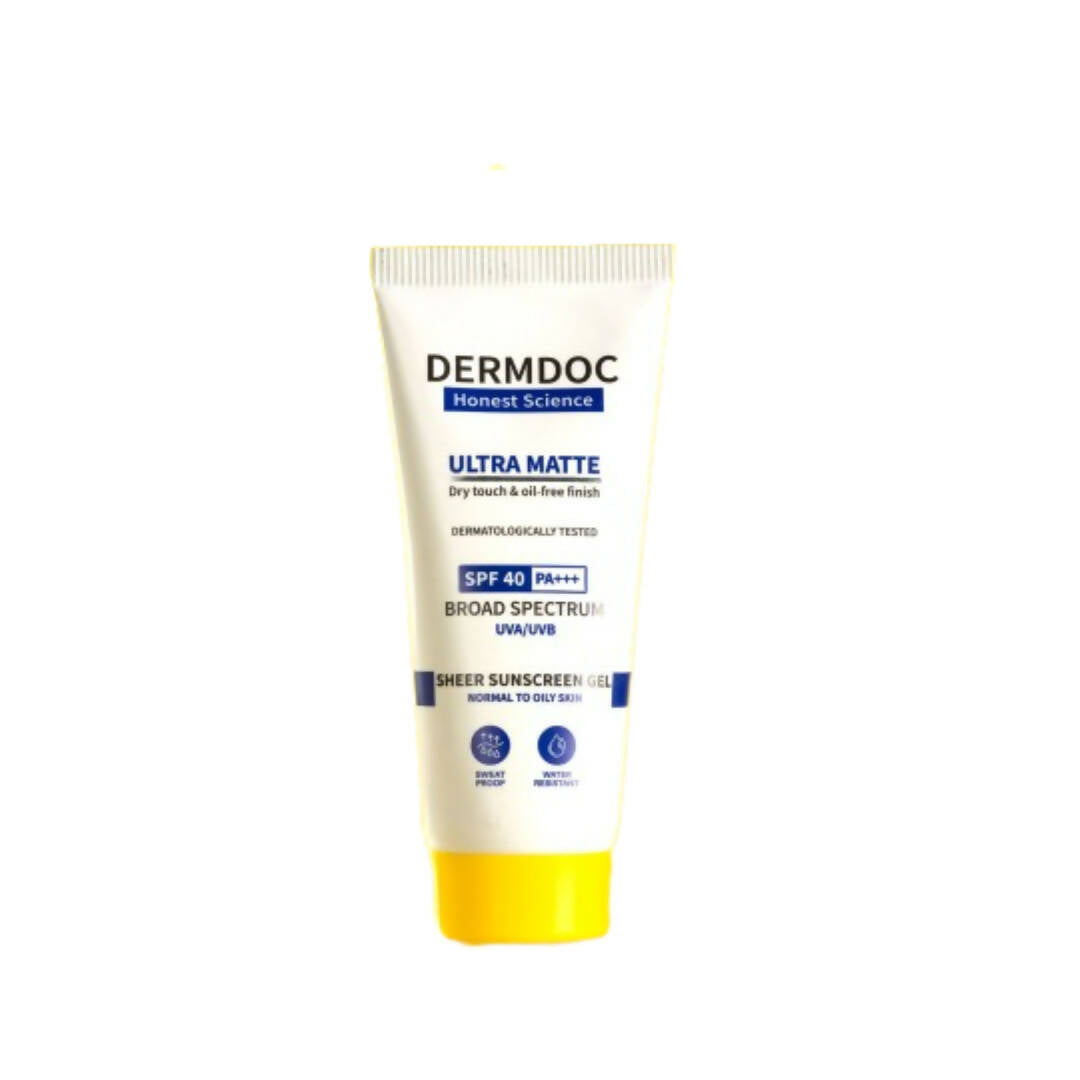 Dermdoc Ultra Matte Sheer Sunscreen Gel | Grocsy