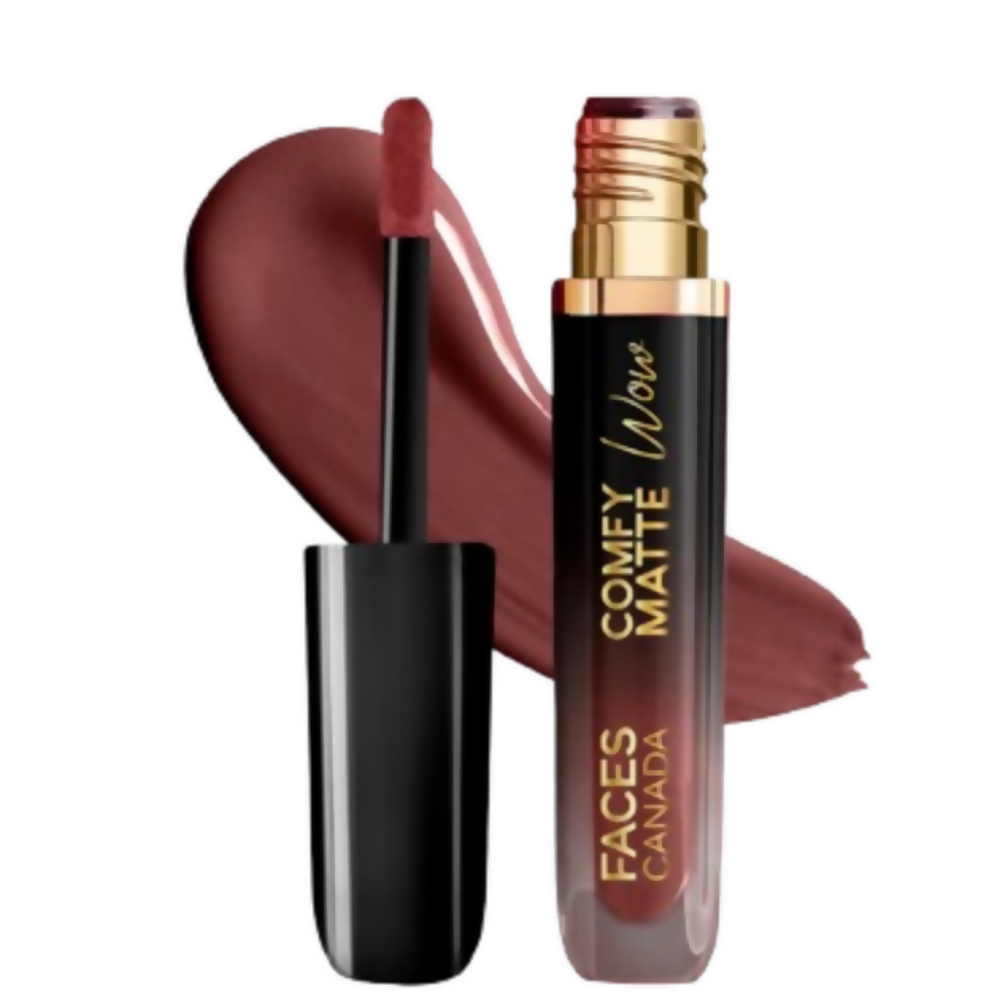 Faces Canada Comfy Matte Wow Liquid Lipstick - Cocoa Crush 07 | Grocsy