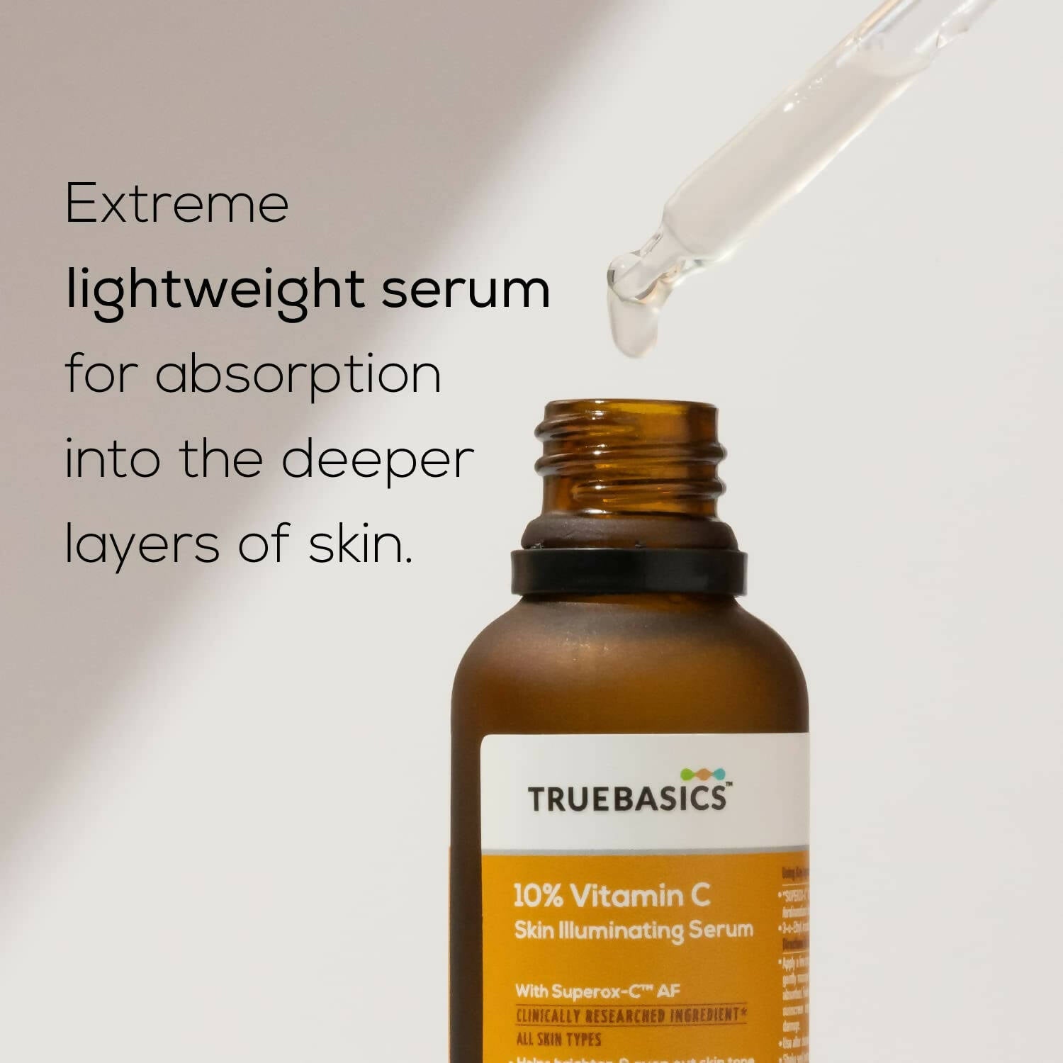 TrueBasics 10% Vitamin C Skin Illuminating Face Serum | Grocsy