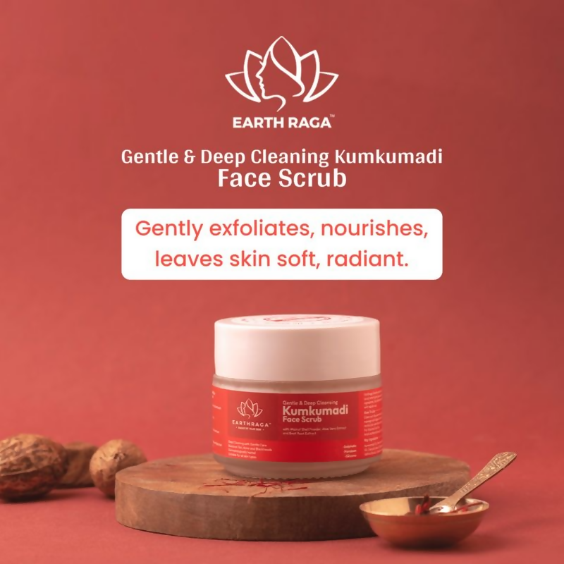Earthraga Kumkumadi Face Scrub | Grocsy