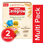 Nestle Ceregrow Kids (2-6 yrs) Cereal-Multigrain, Milk & Fruits, Rich in Iron, Calcium & Protein | Grocsy
