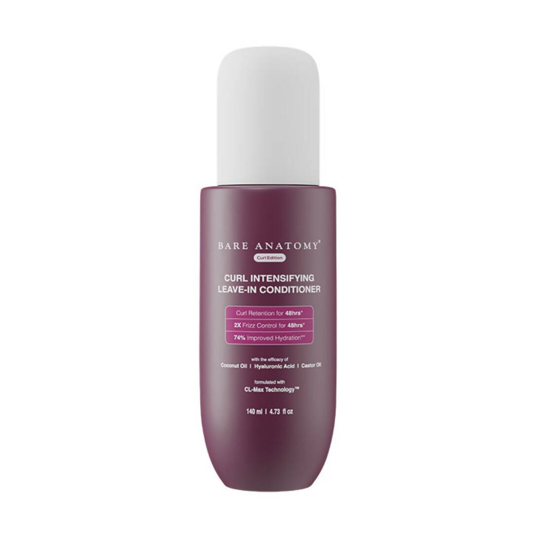 Bare Anatomy Curl Intensifying Leave In Conditioner with Coconut Oil, Hyaluronic Acid & Castor Oil | Grocsy