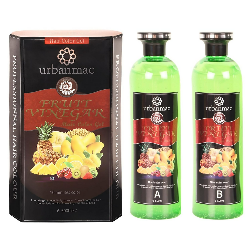 Urbanmac Fruit Vinegar Gel Hair Color Natural Hair Color Dye For Black | Grocsy