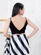 Joban Fashion Black Sequin Sleeveless Back Open Blouse | Grocsy