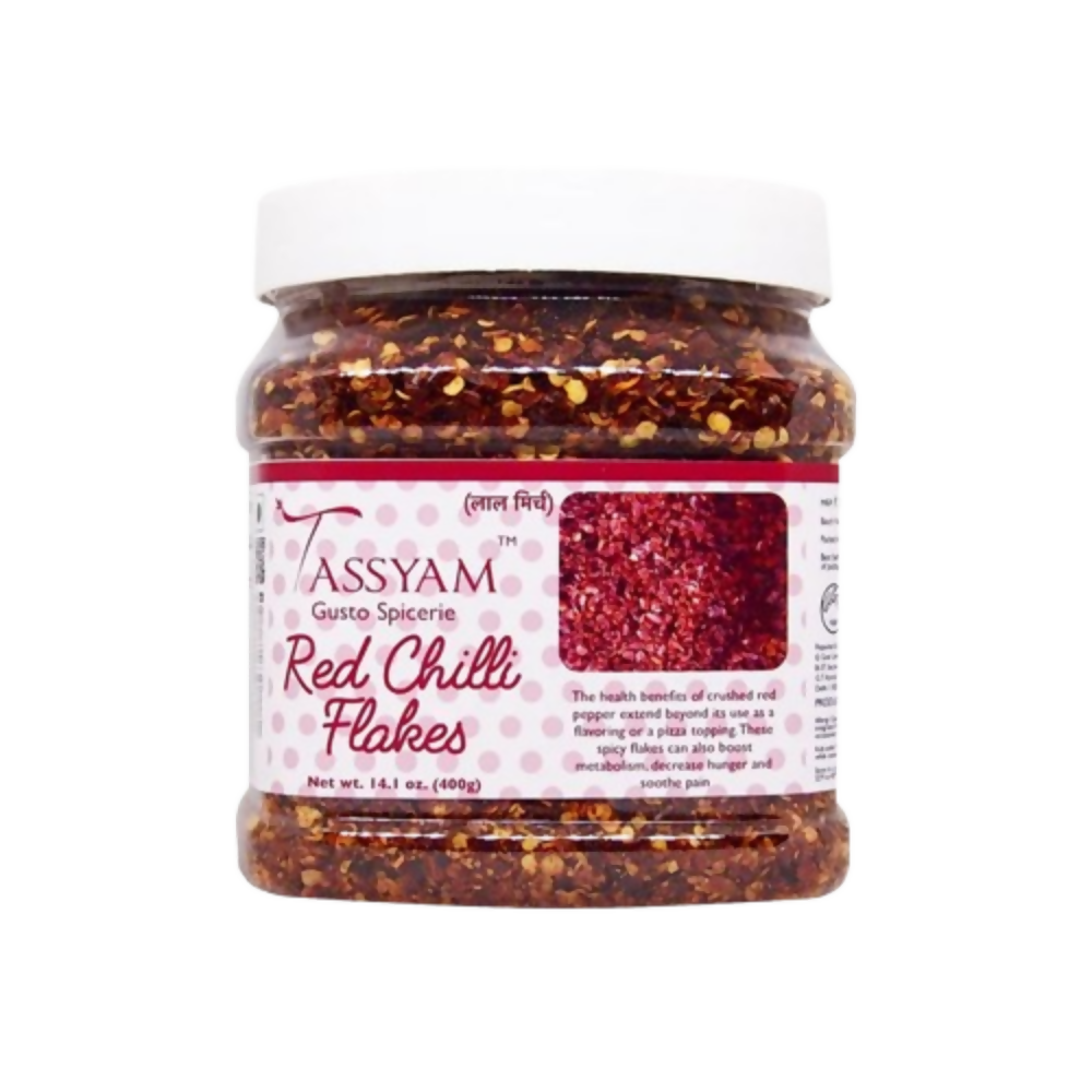 Tassyam Organics Red Chili Flakes | Grocsy