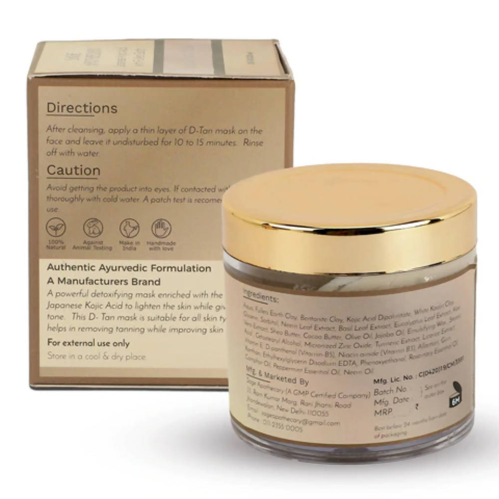 Sage Apothecary Indian D-Tan Mask | Grocsy