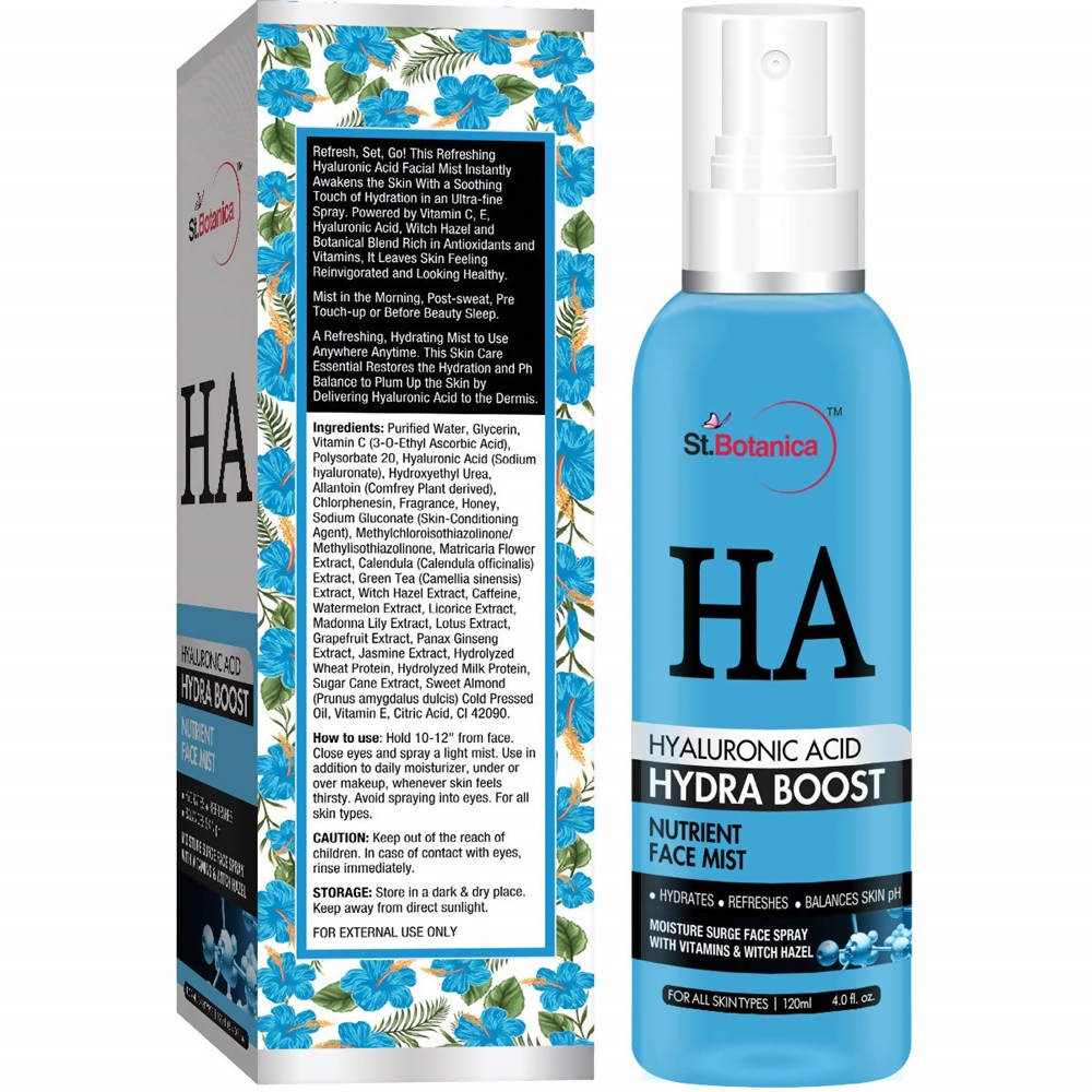 St.Botanica Hyaluronic Acid Hydra Boost Nutrient Face Mist | Grocsy
