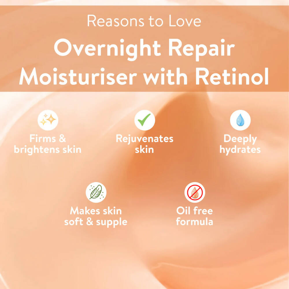 Belora Paris Overnight Repair Moisturizer With Retinol | Grocsy