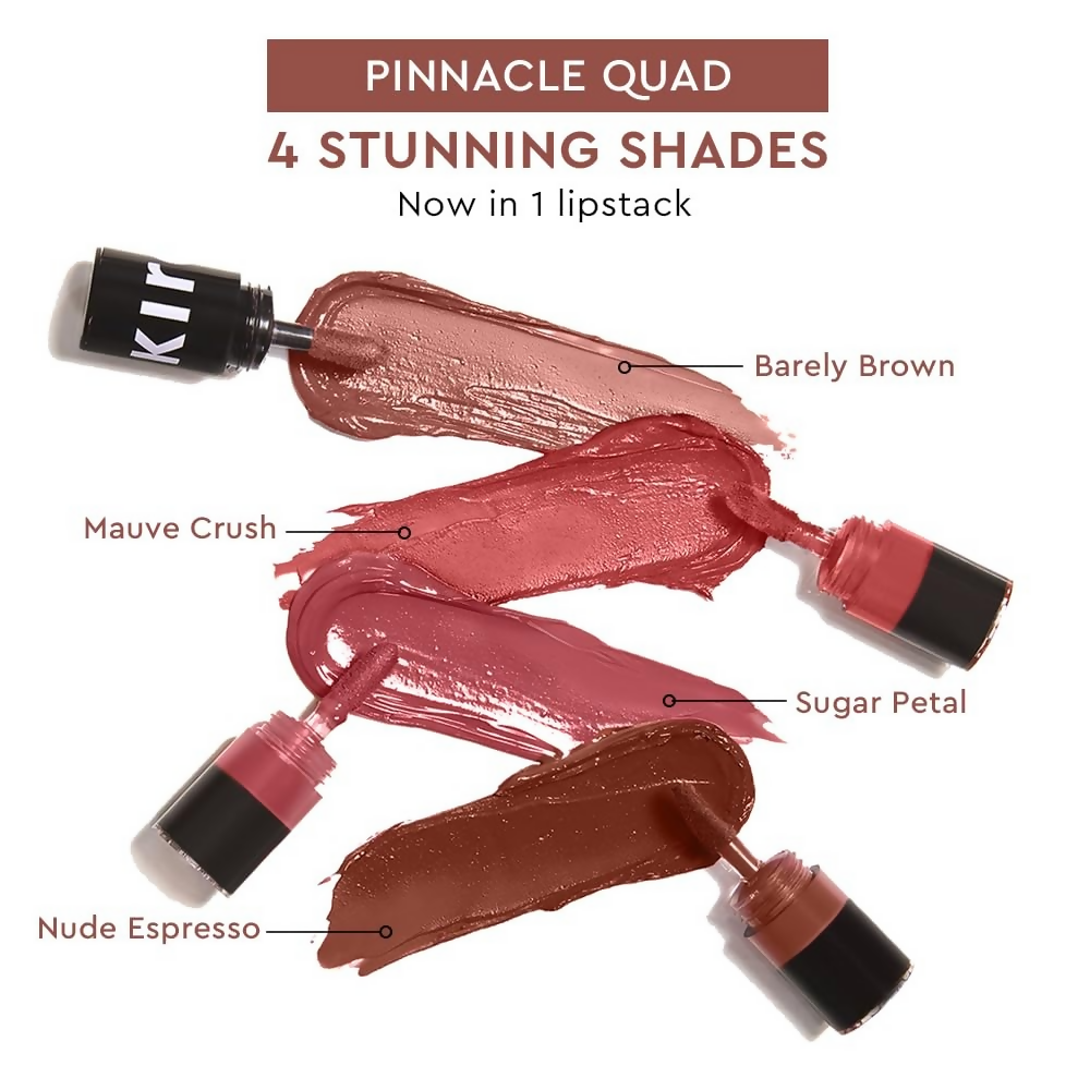 Kiro Four Play Non-Stop Airy Matte Liquid Lip Stack – Pinnacle Quad | Grocsy