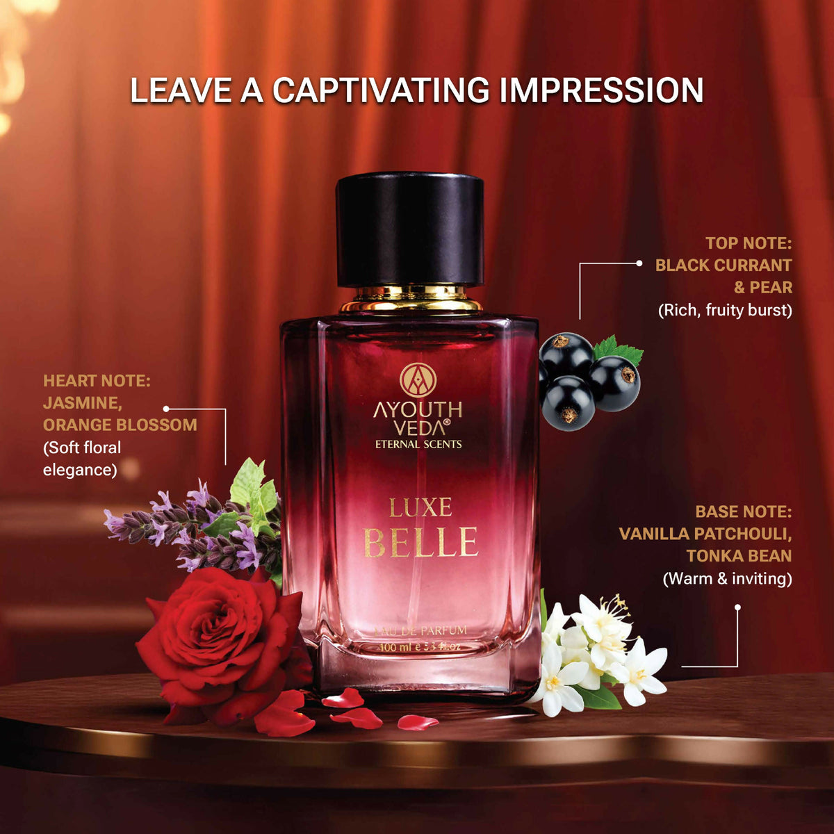 Ayouthveda Luxe Belle Eau De Parfum for Women | Grocsy