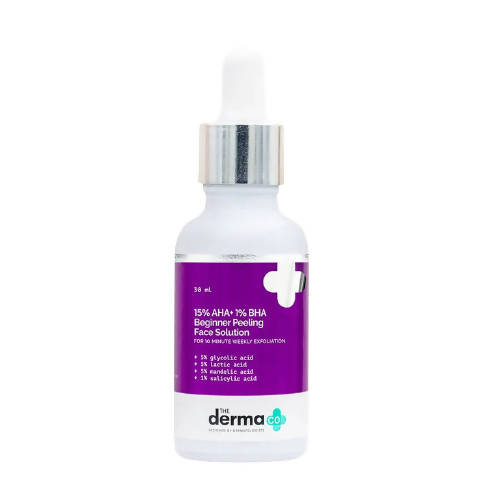 The Derma Co 15% AHA+1% BHA Beginner Peeling Face Solution | Grocsy