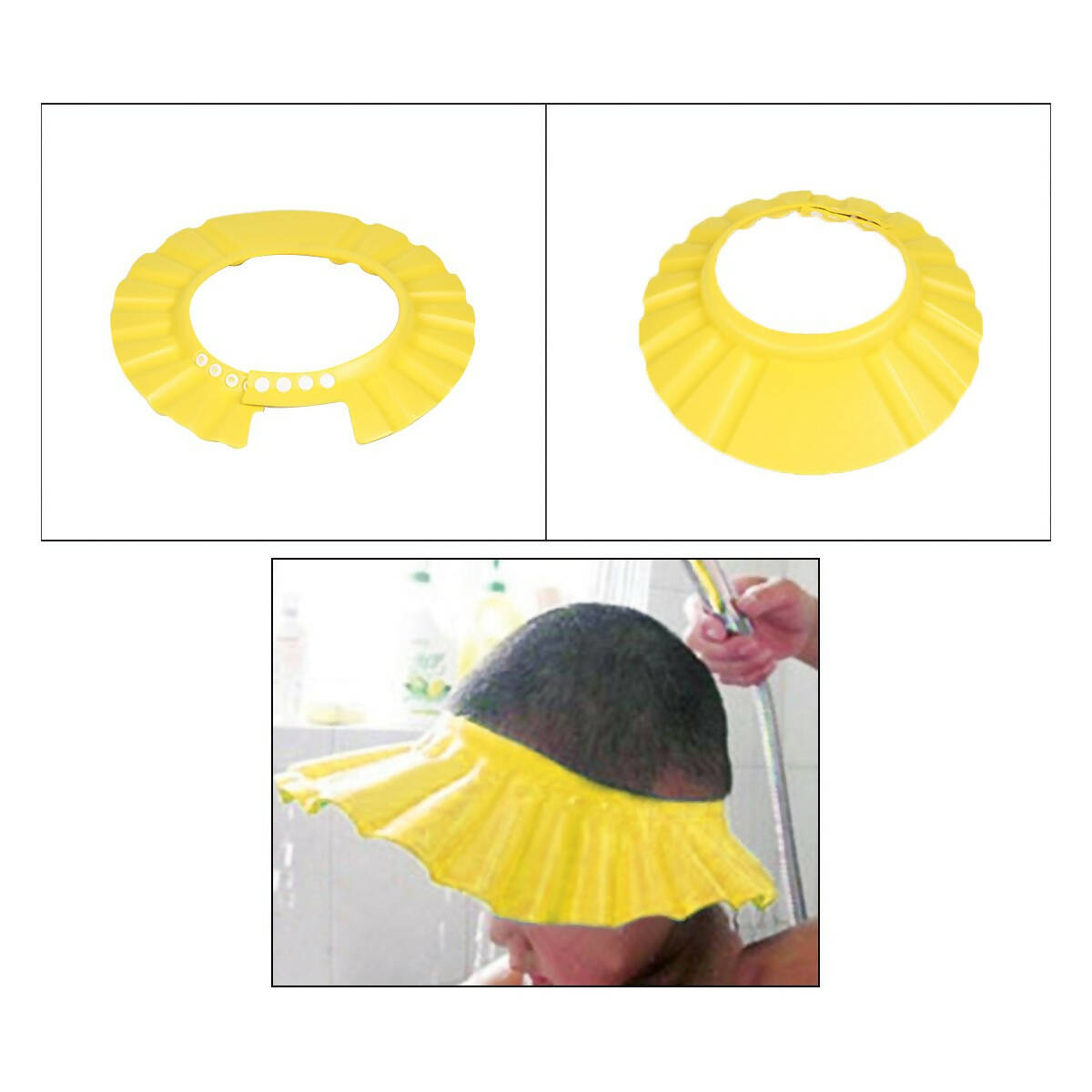 Safe-O-Kid No Tears, Fit-All Adjustable Kid'S Shampoo Hat | Grocsy