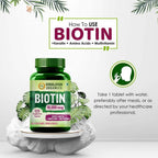 Himalayan Organics Biotin 10000 Mcg with Keratin, Amino Acids & Multivitamin Tablets | Grocsy