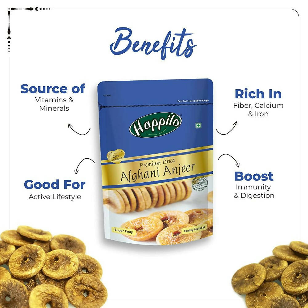 Happilo Premium Californian Almonds, Walnuts Inshell, Afghani Anjeer & Turkish Apricot Combo | Grocsy