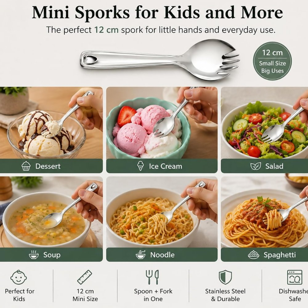 Not Available 2-in-1 Noodles Spoon Fork | Grocsy