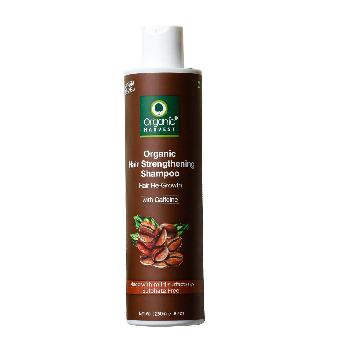 Organic Harvest Organic Hair Strengthening Shampoo Hair Re-Growth With Caffeine | Grocsy