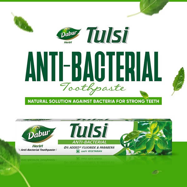 Dabur Herb'l Tulsi - Anti-Bacterial Toothpaste | Grocsy
