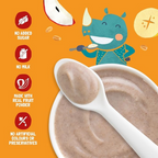 Slurrp Farm No Added Sugar Instant Wheat Apple & Banana Cereal | Grocsy