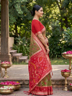 Shree Shyam Fashion Mehndi Soft Silk Saree | Grocsy