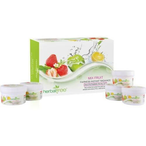 Herbal Tree Mix Fruit Facial Kit for Rejuvenating, Brightening & Glowing Skin | Grocsy