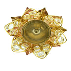 Puja N Pujari Kamal Patta Crystal Akhand Diya For Pooja | Grocsy