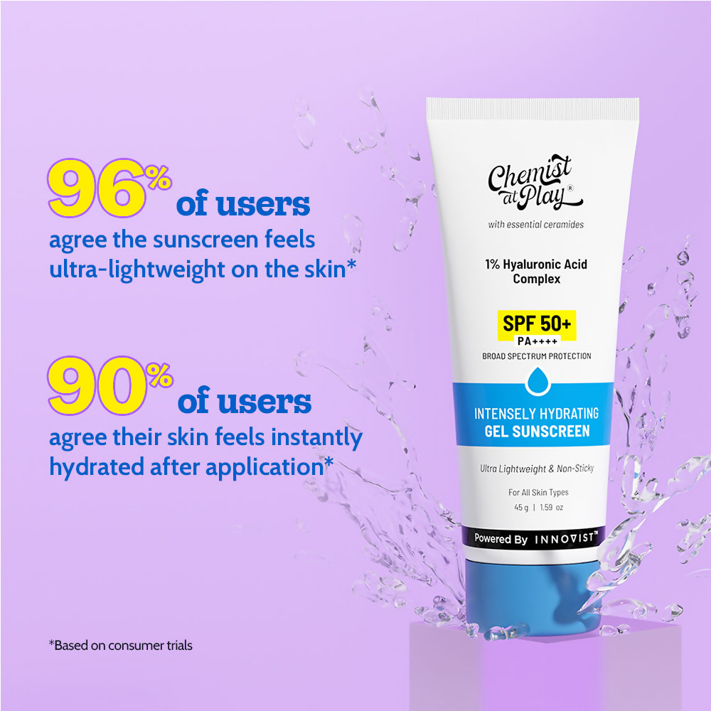 Chemist At Play Intensely Hydrating Gel Sunscreen SPF 50+ | Grocsy