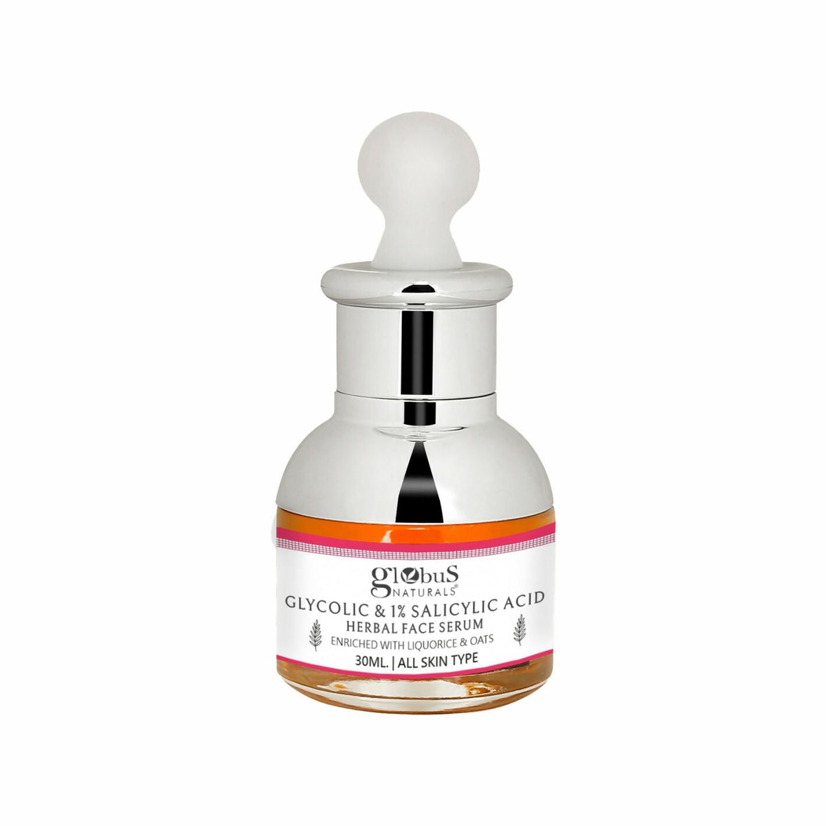 Globus Naturals Glycolic & 1% Salicylic Acid Anti Acne Face Serum | Grocsy