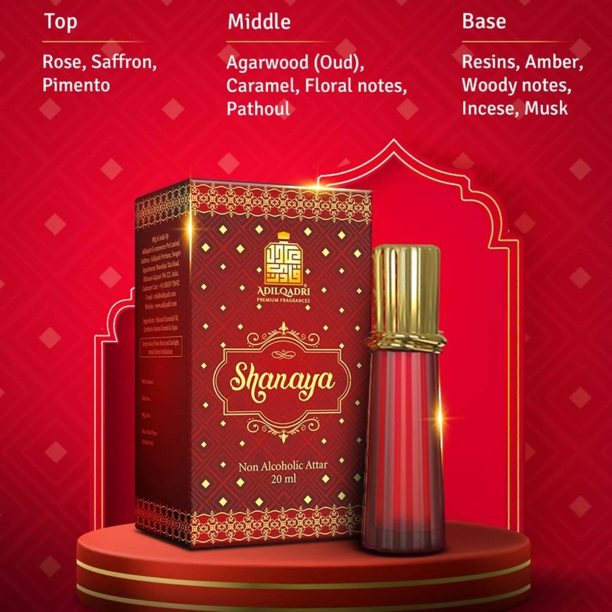 AdilQadri Shanaya Luxury Attar Perfume | Grocsy