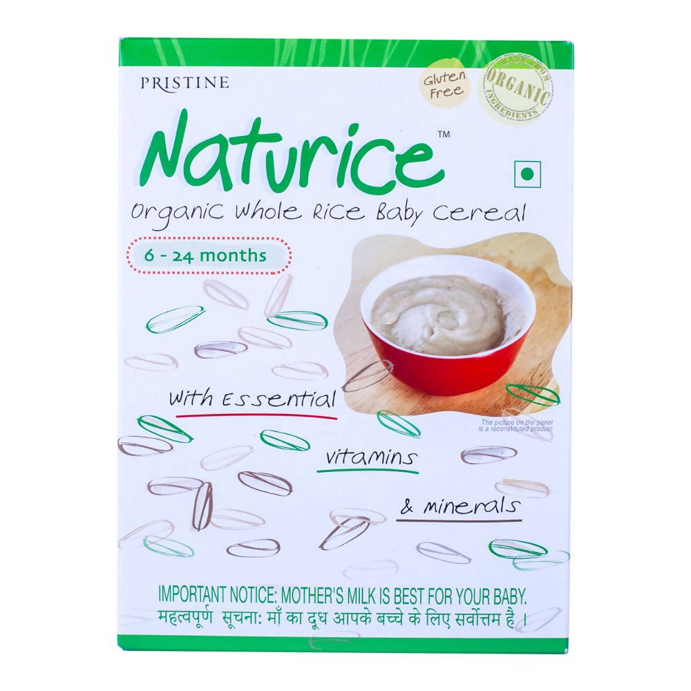 Pristine Naturice ? Organic Whole Rice Baby Cereal | Grocsy