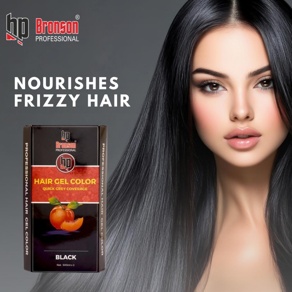 Bronson Professional Fruit Vinegar Gel Hair Colur Dye Natural Black | Grocsy