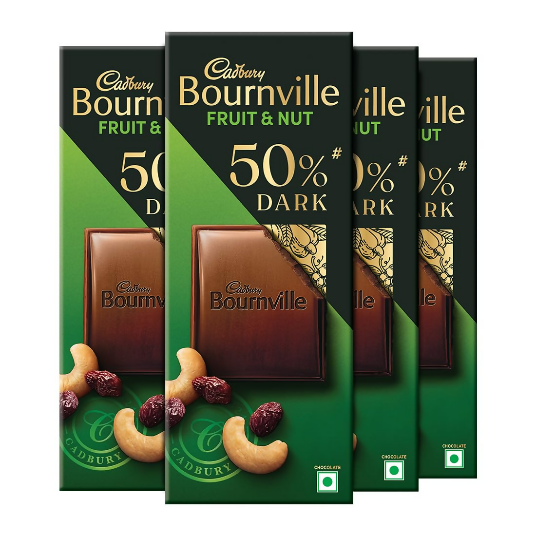 Cadbury Bournville Fruit And Nut Dark Chocolate Bar | Grocsy