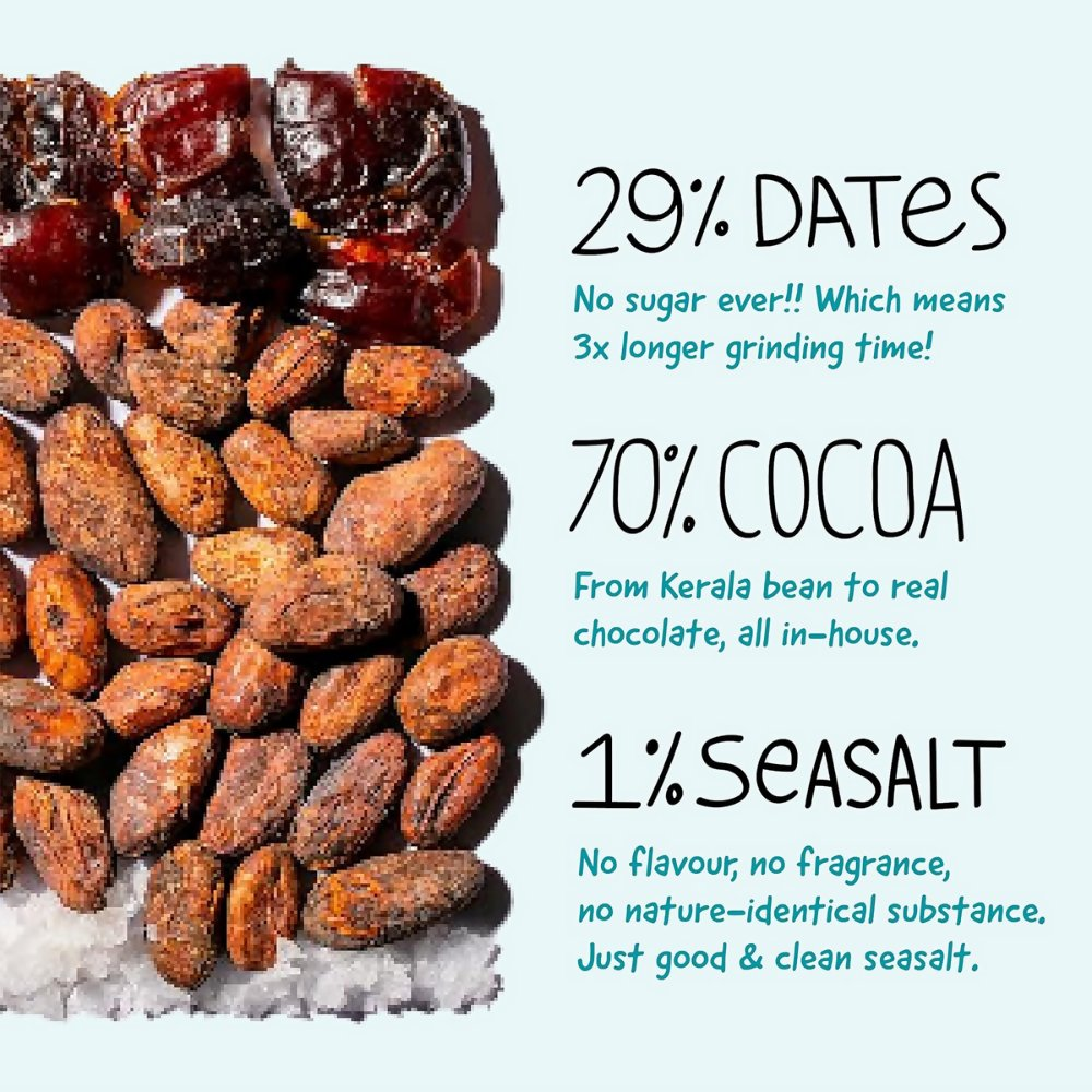 The Whole Truth Dark Chocolate - Sea Salt | Grocsy